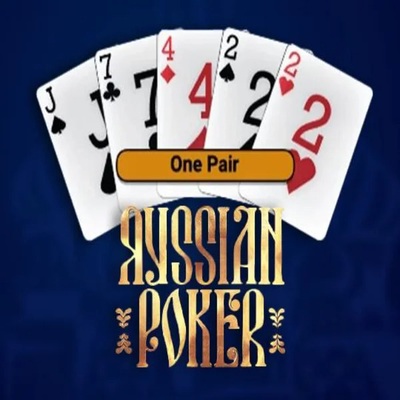 Russian Poker slot visual from OneTouch Games available on spinbaraa.at